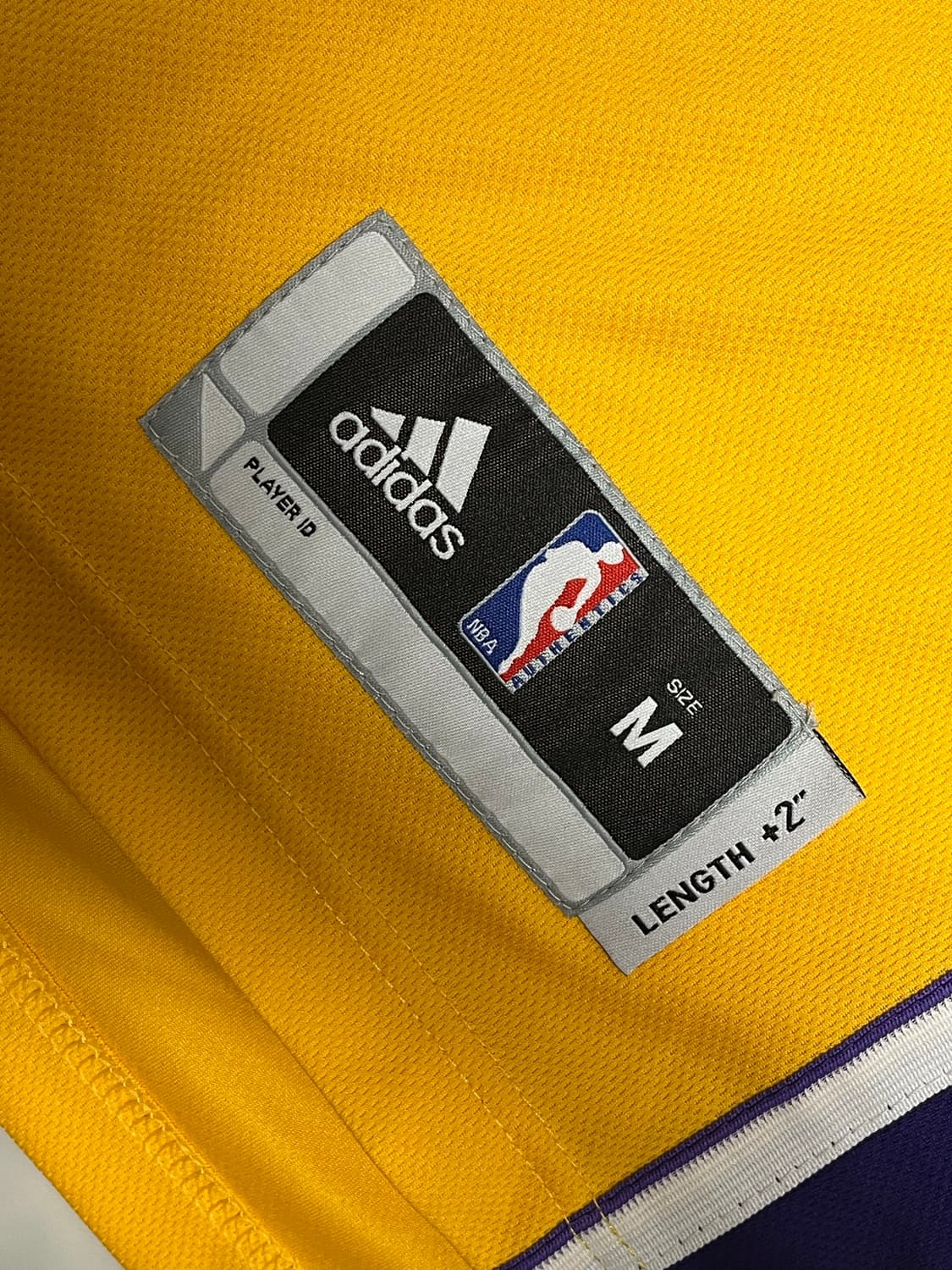 아디다스 NBA Lakers 코비 브라이언트 저지 (옐로/퍼플) 상품이미지4