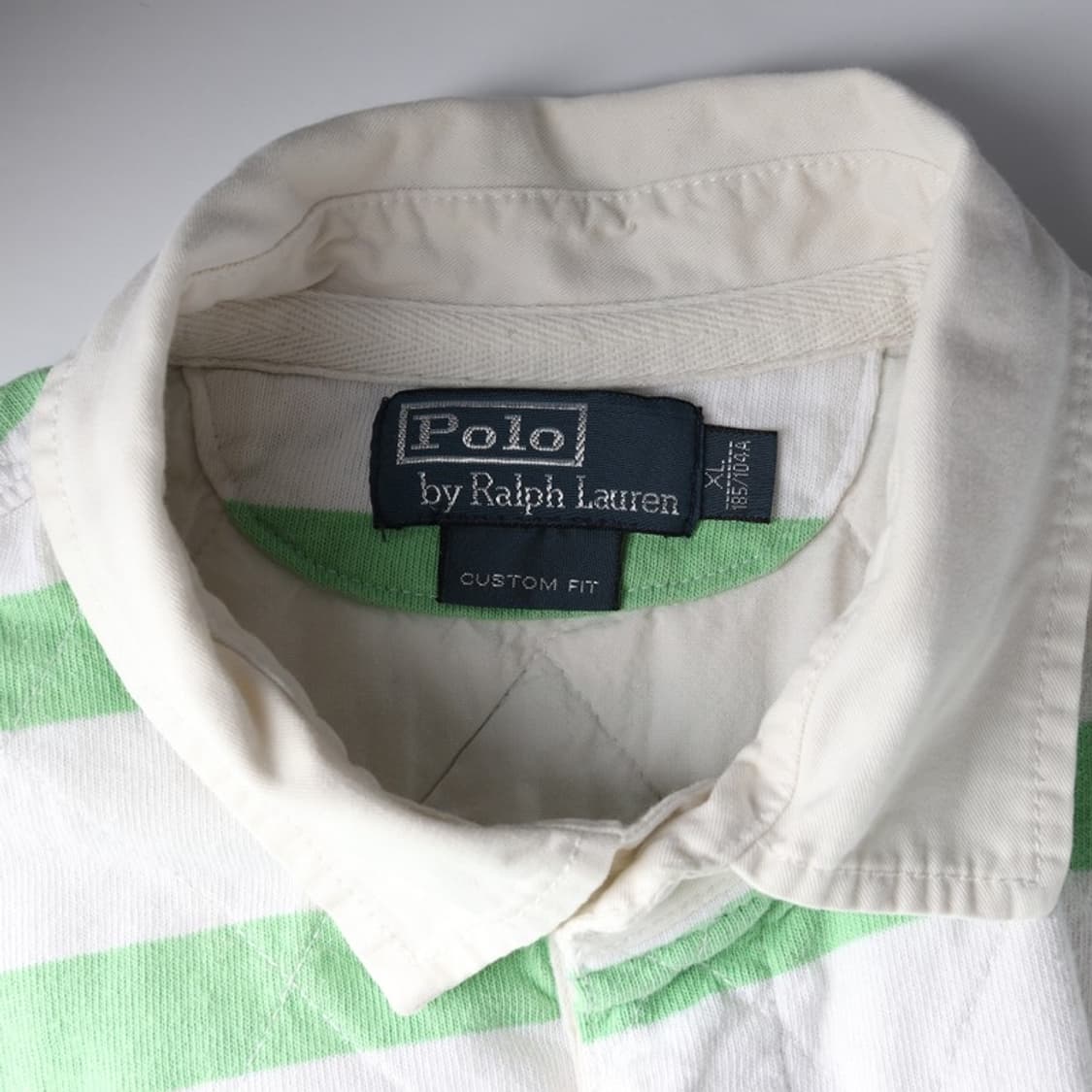 폴로 랄프로렌 스트라이프 럭비 반팔 카라티 XL 상품이미지5