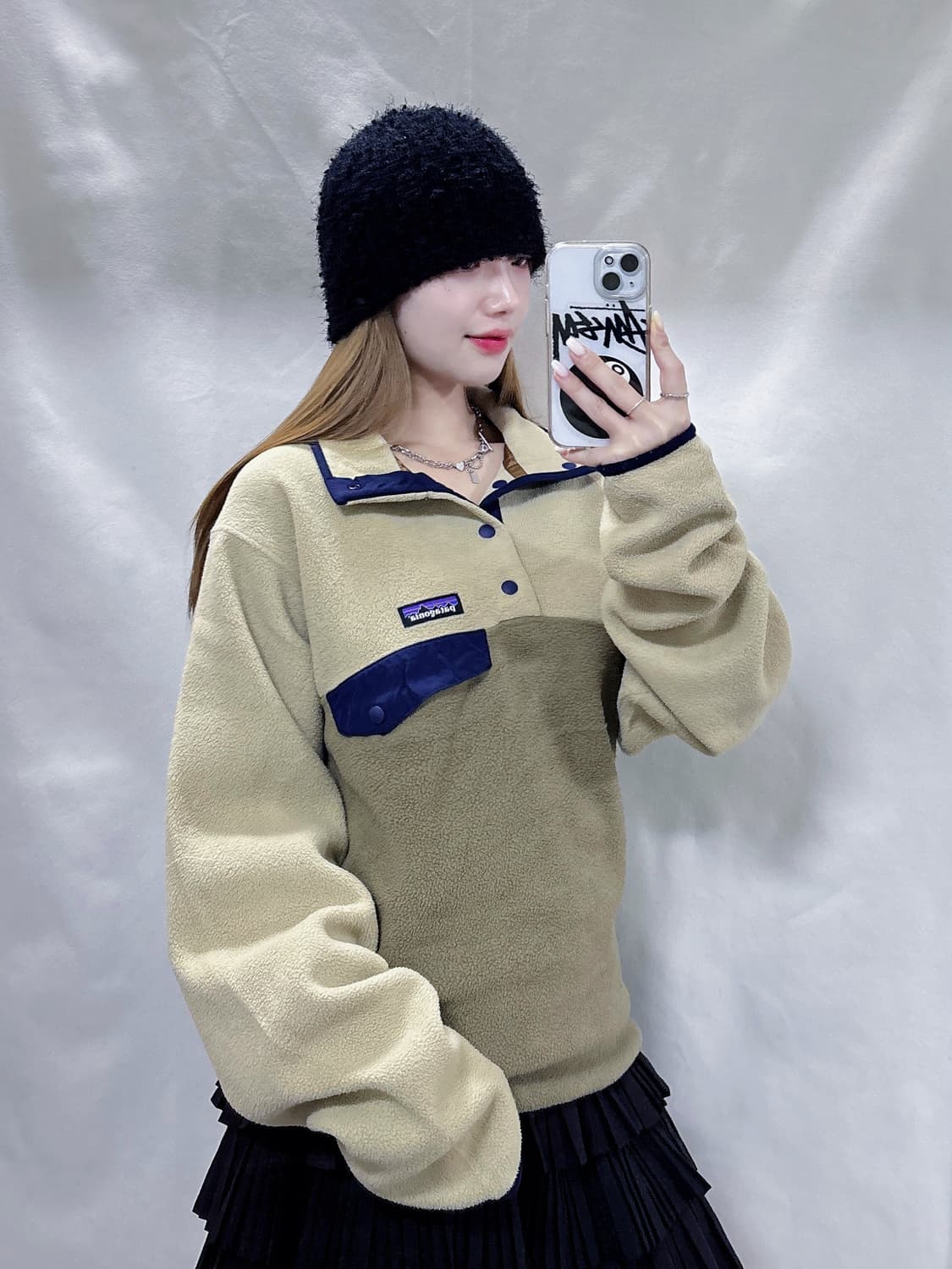 파타고니아 신칠라 버튼 플리스 반집업  상품이미지3