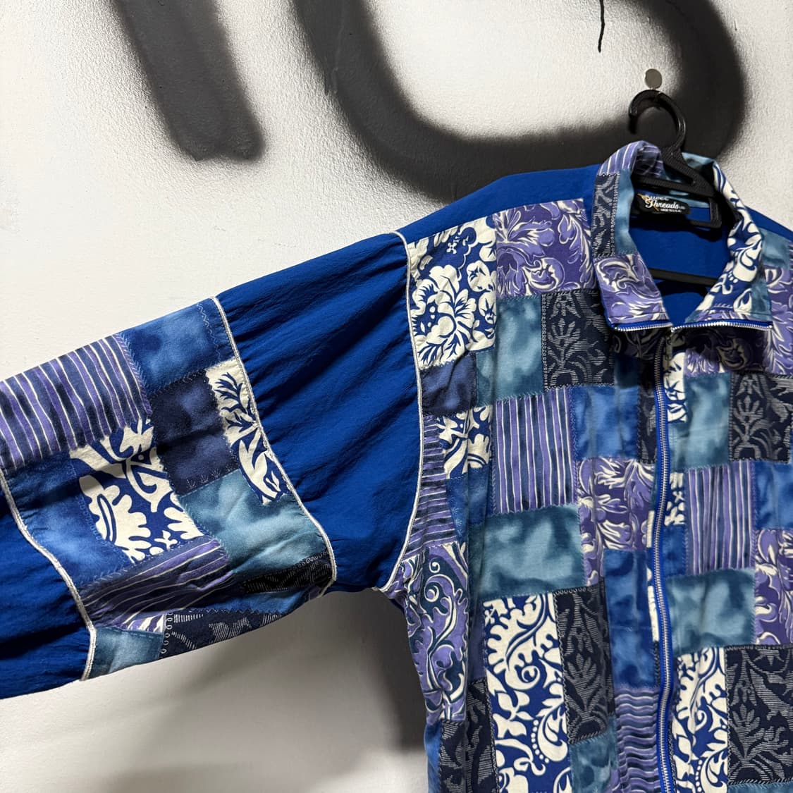 VTG 빈티지 USA 반다나 패치 에스닉 패턴 우븐 집업 자켓 상품이미지4