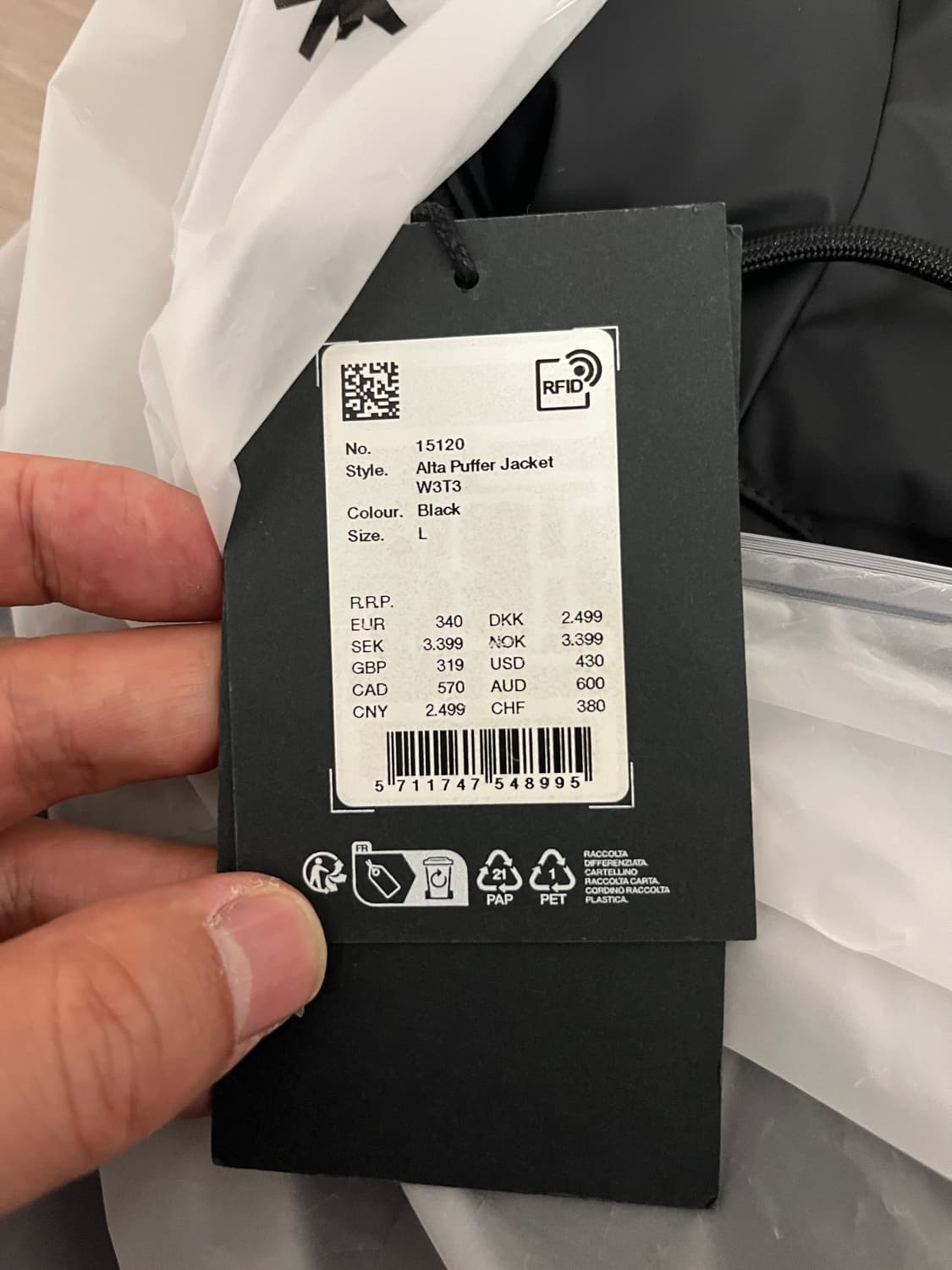 <마지막 가격 내림> 레인스 푸퍼 패딩 L 상품이미지3