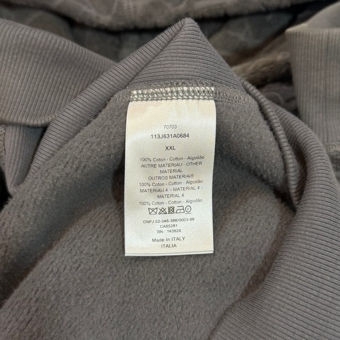 [리오브] 디올 오블리크 테리 후드 상품이미지5