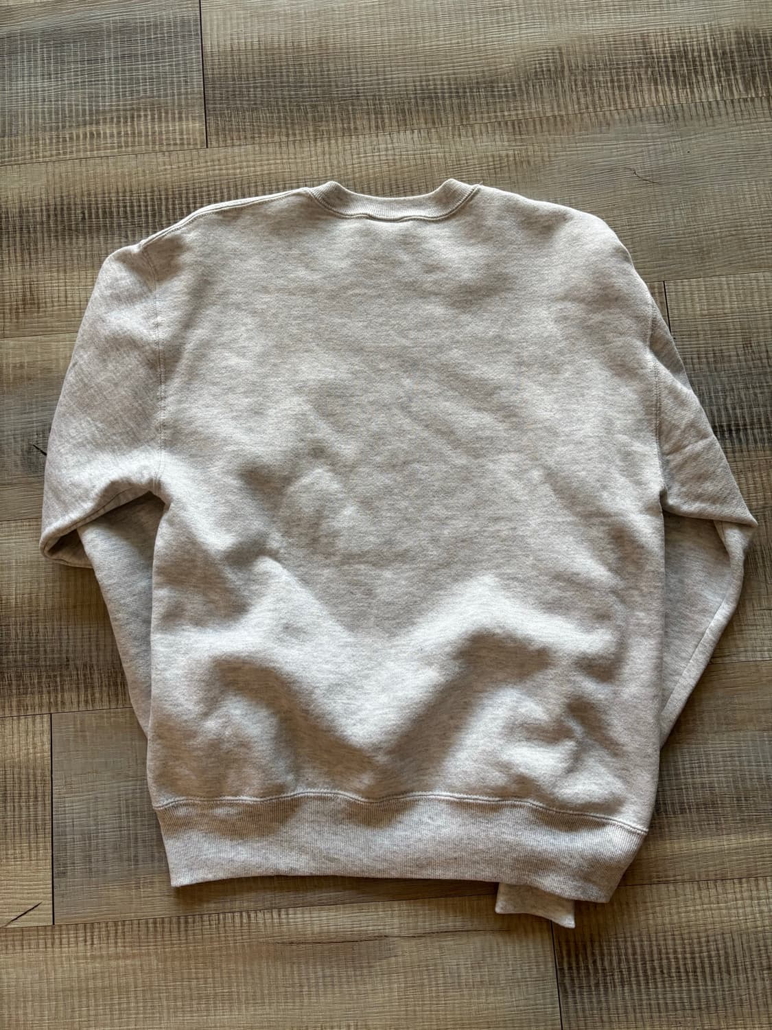 [M] 90s 러셀 맨투맨 스웻셔츠 블랭크 라이트 그레이 빈티지 상품이미지2