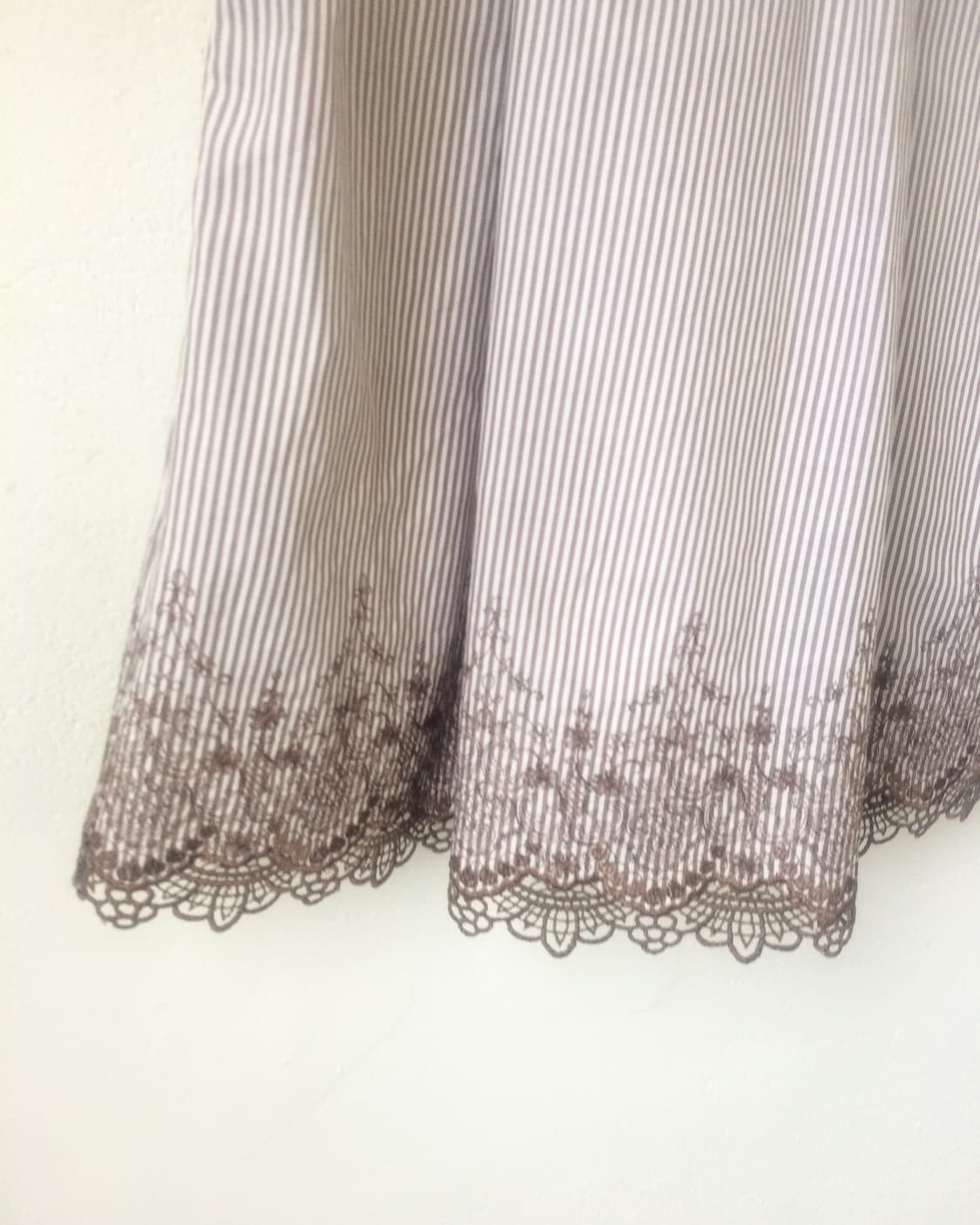 Embroidery point pleats skirt 상품이미지5