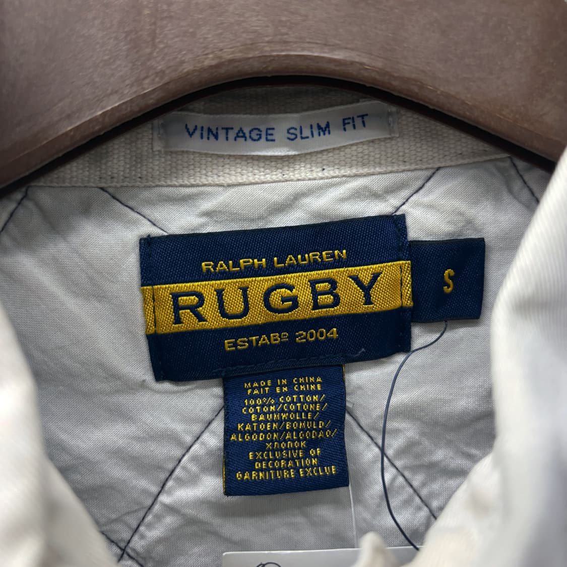 90s 랄프로렌 럭비라인 스트라이프 크레스트 패치 럭비티 N373 상품이미지8