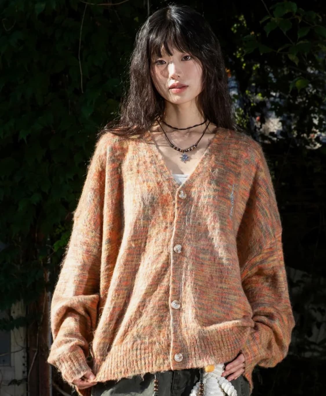 루나키후 후와후와 루즈핏 가디건 상품이미지1