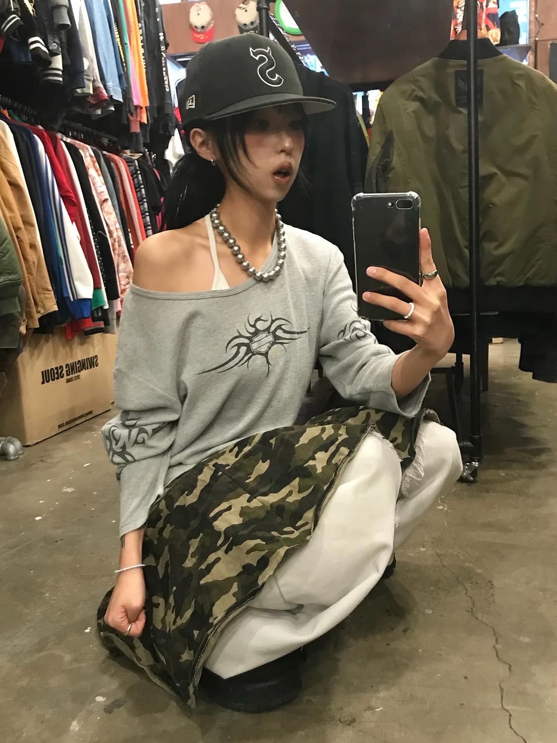 Harley-Davidson Half Long Sleeves 상품이미지2