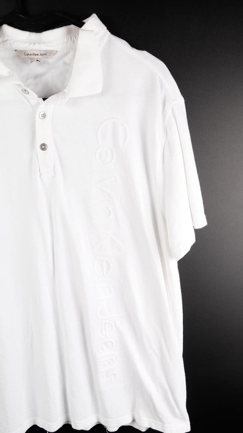 캘빈클라인 흰색 반팔카라티 상품이미지2
