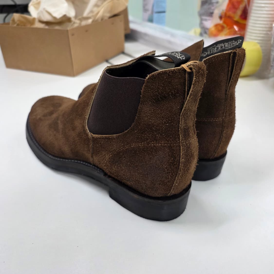 RRL 콩그레스 러프아웃 스웨이드 첼시 부츠 10d 상품이미지4