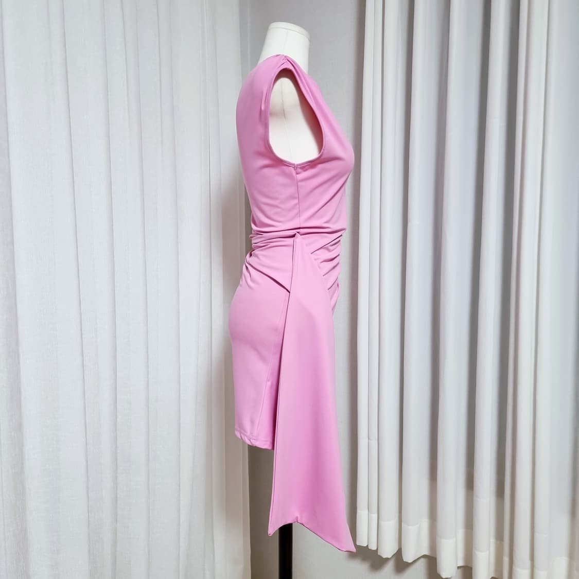 SHEIN 쉬인 셔링 스판 원피스 (44~55/표기S) 택달린 새상품 상품이미지2