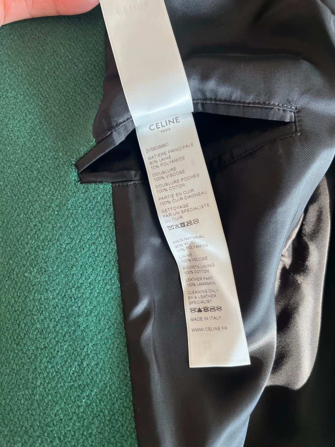 셀린 21S 테디자켓 그린 50 상품이미지10