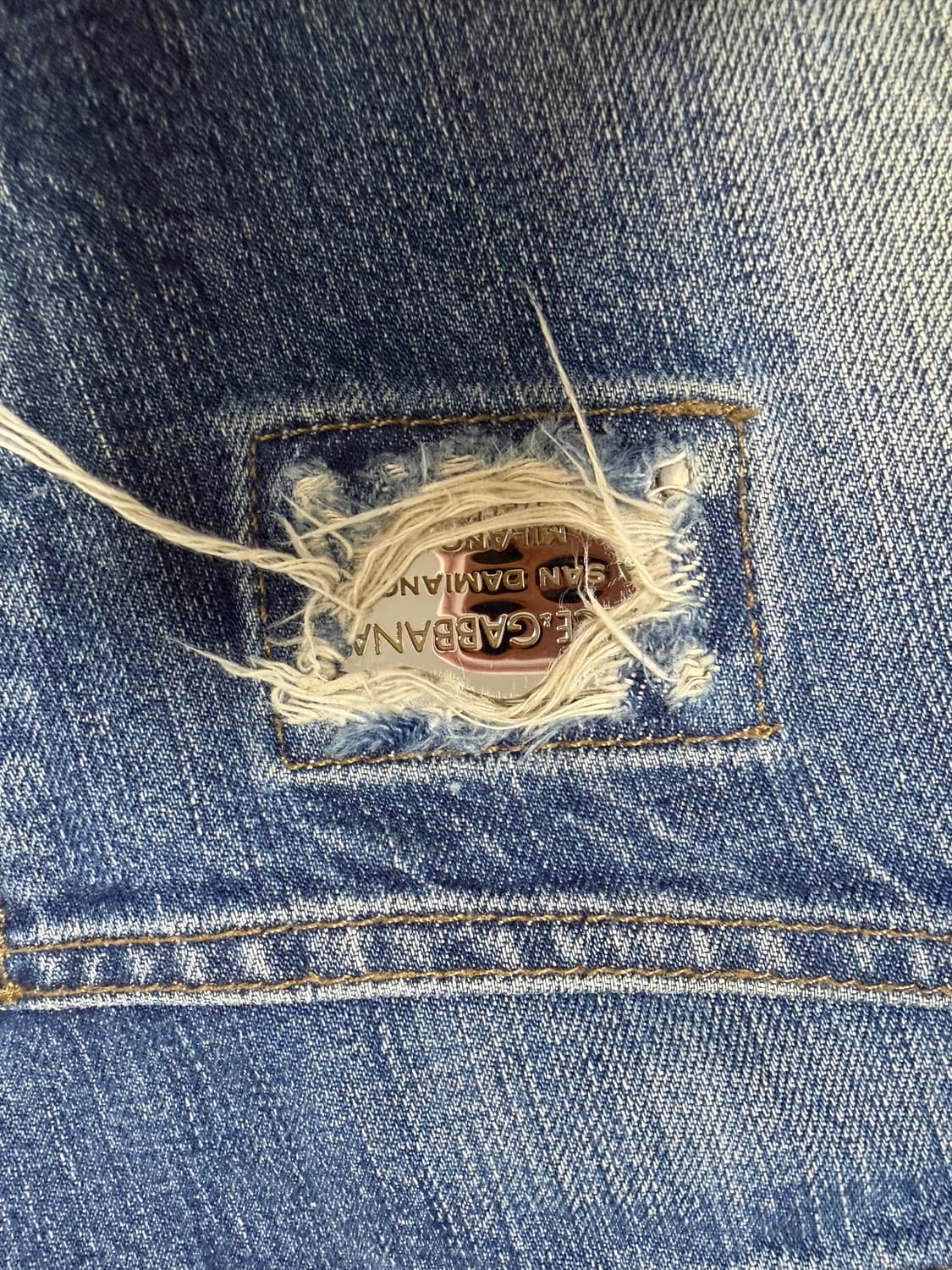 돌체앤가바나 00s 14 골드 플레이트 데님 상품이미지3