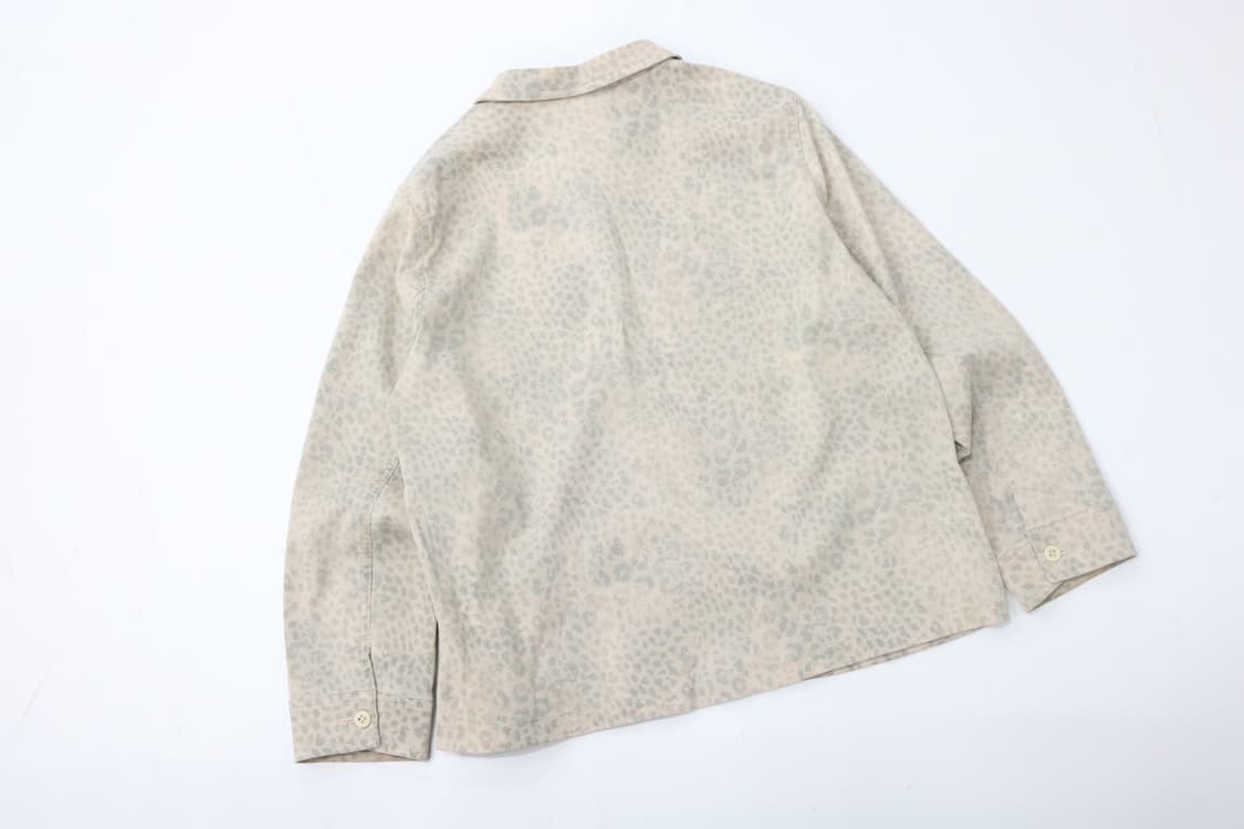 AGASA 아가사 빈티지 레오파드 패턴 라운드 카라 워크 셔츠 상품이미지6