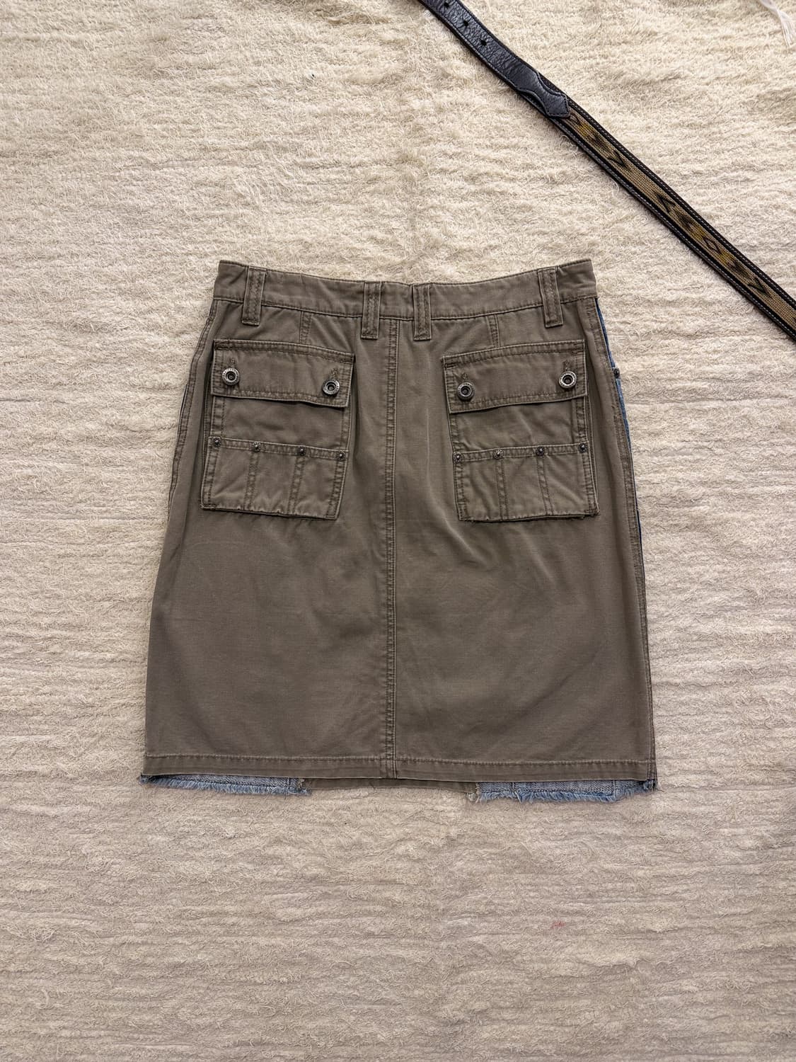 Back Pocket Washed Denim Skirt 0106 상품이미지6