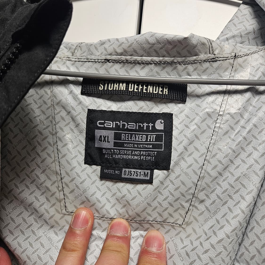 칼하트 스톰디펜더 바람막이 4XL 상품이미지6