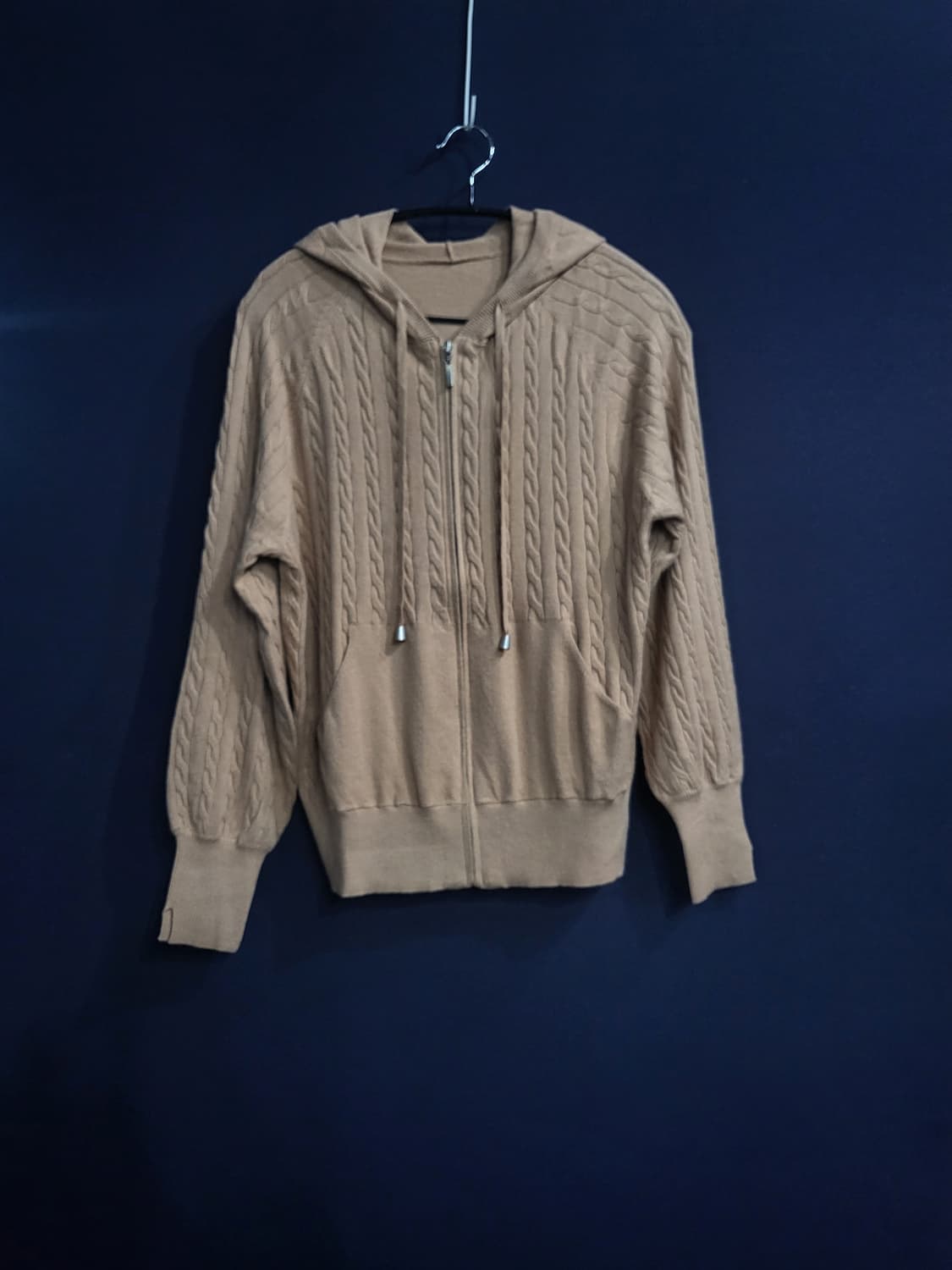 후드 케이블 가디건 상품이미지1