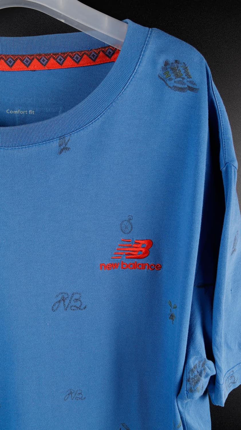 뉴발란스 파란색 티셔츠 상품이미지2