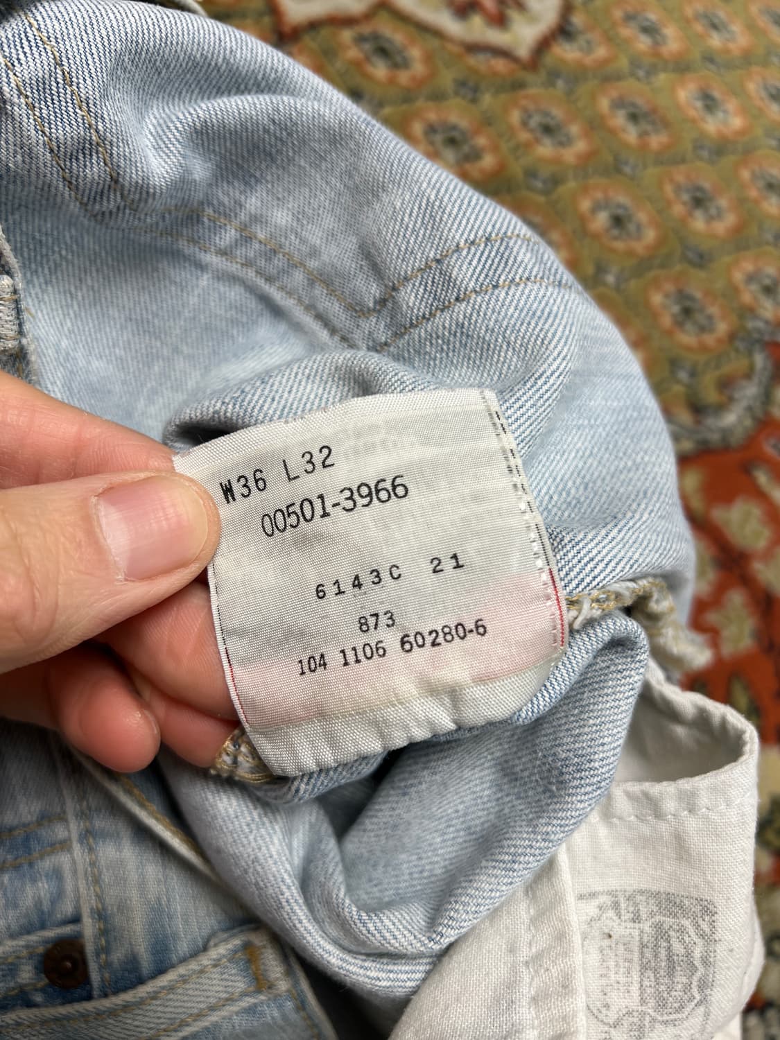 [36] LEVIS 리바이스 빈티지 501 연청 데님팬츠 상품이미지6