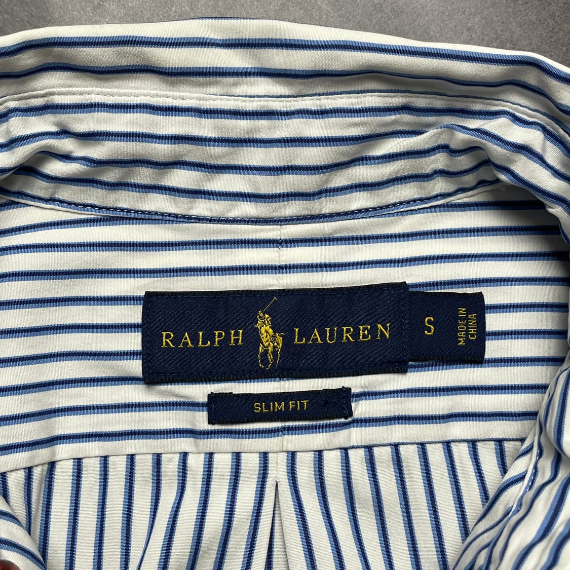 RALPH LAUREN 랄프로렌 블루 스트라이프 코튼 셔츠 A00419 상품이미지10