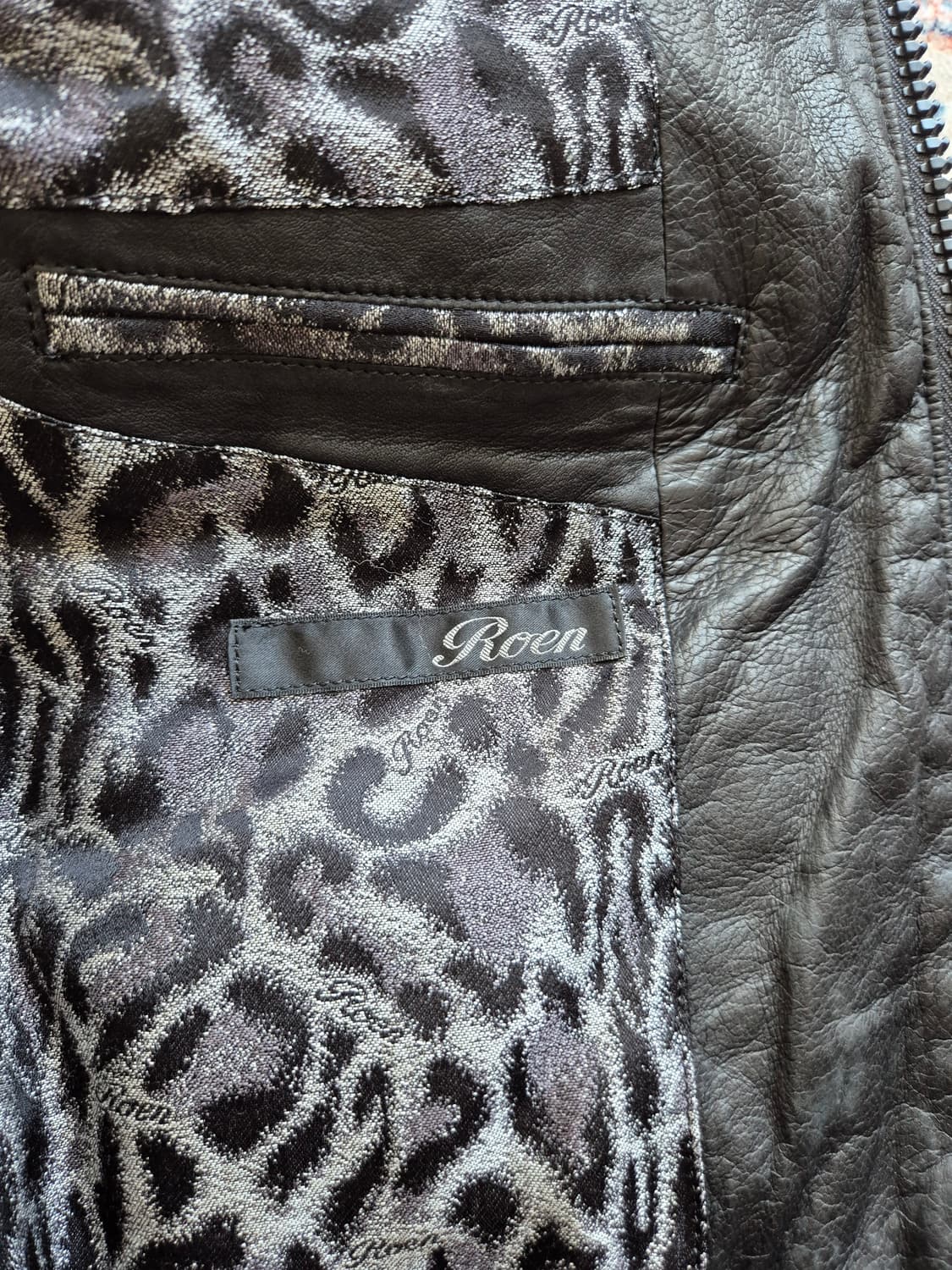 00's 로엔 디어 스킨 레더 블루종 상품이미지5