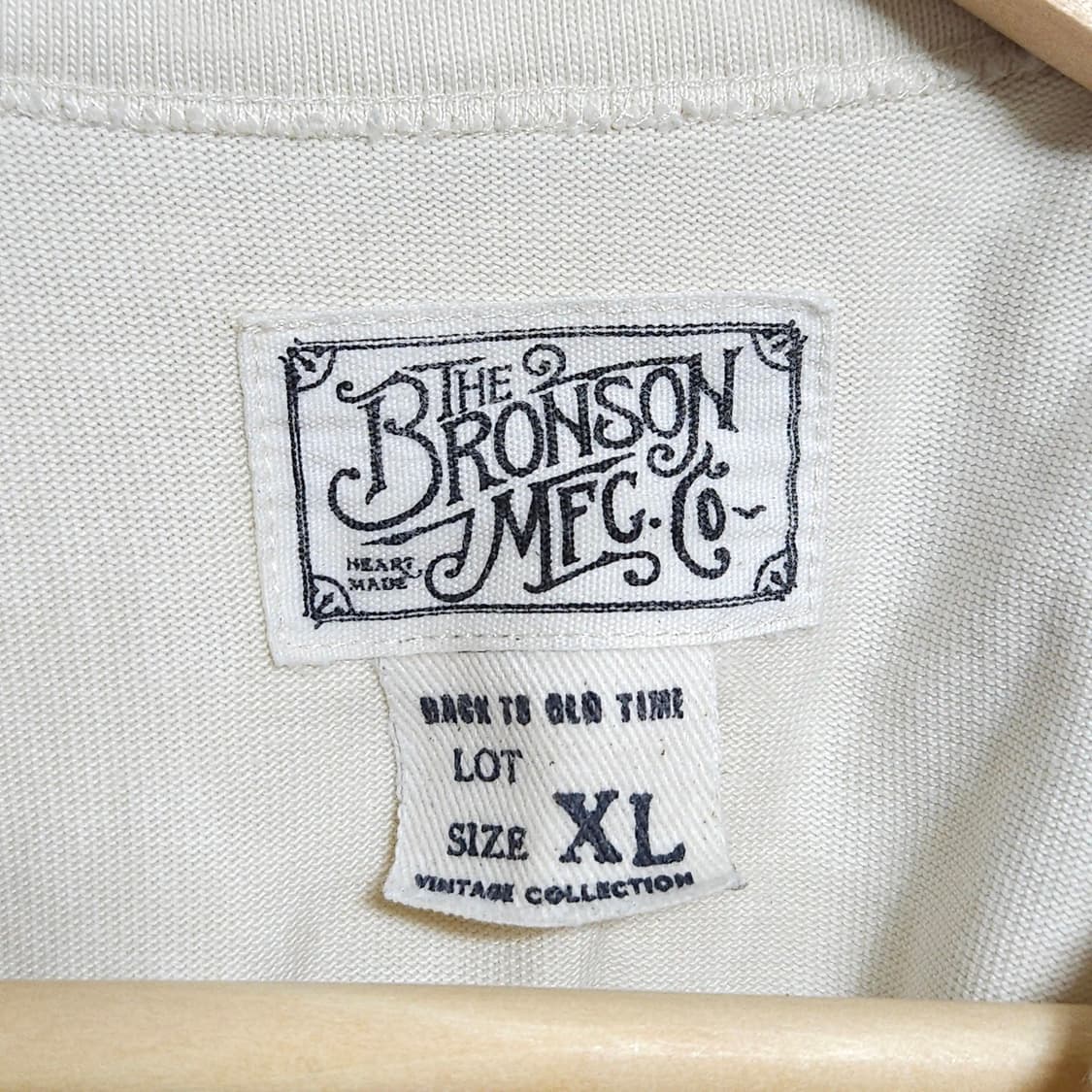 100~105)BRONSON 브론슨 헨리넥 긴팔 티셔츠 베이지 상품이미지7