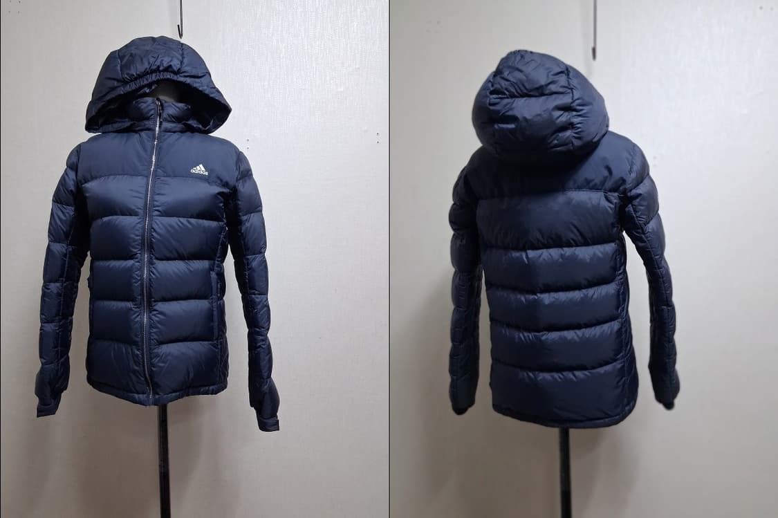 아디다스 여성다운패딩점퍼 후드탈부착 여성 44에서작은55까지 156까지
 상품이미지4