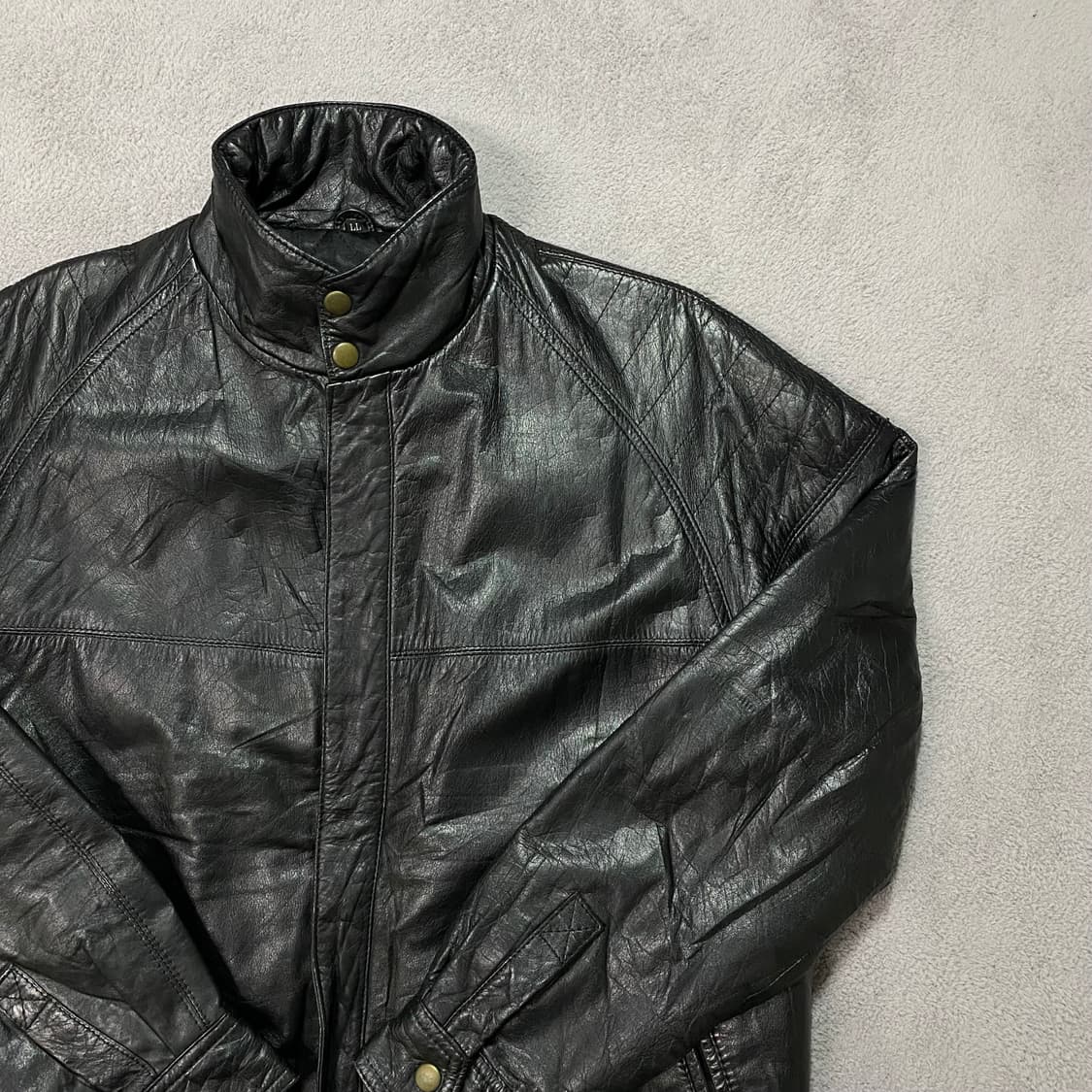 빈티지 소가죽 레더 자켓 상품이미지3