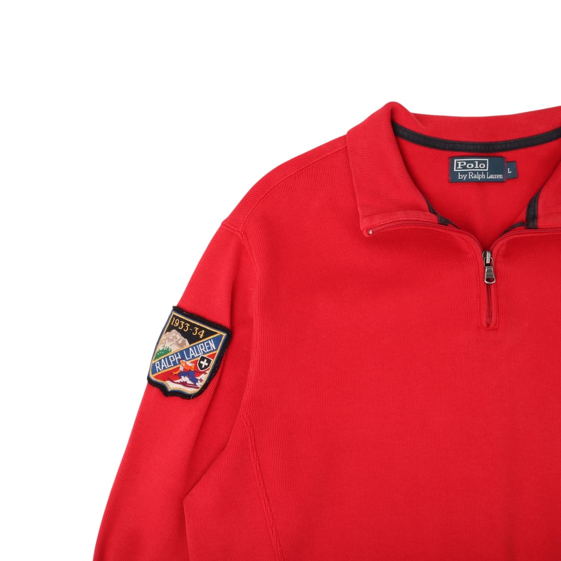 폴로 랄프로렌 레드 빅포니 하프집업 코튼니트 스웻셔츠 상품이미지3