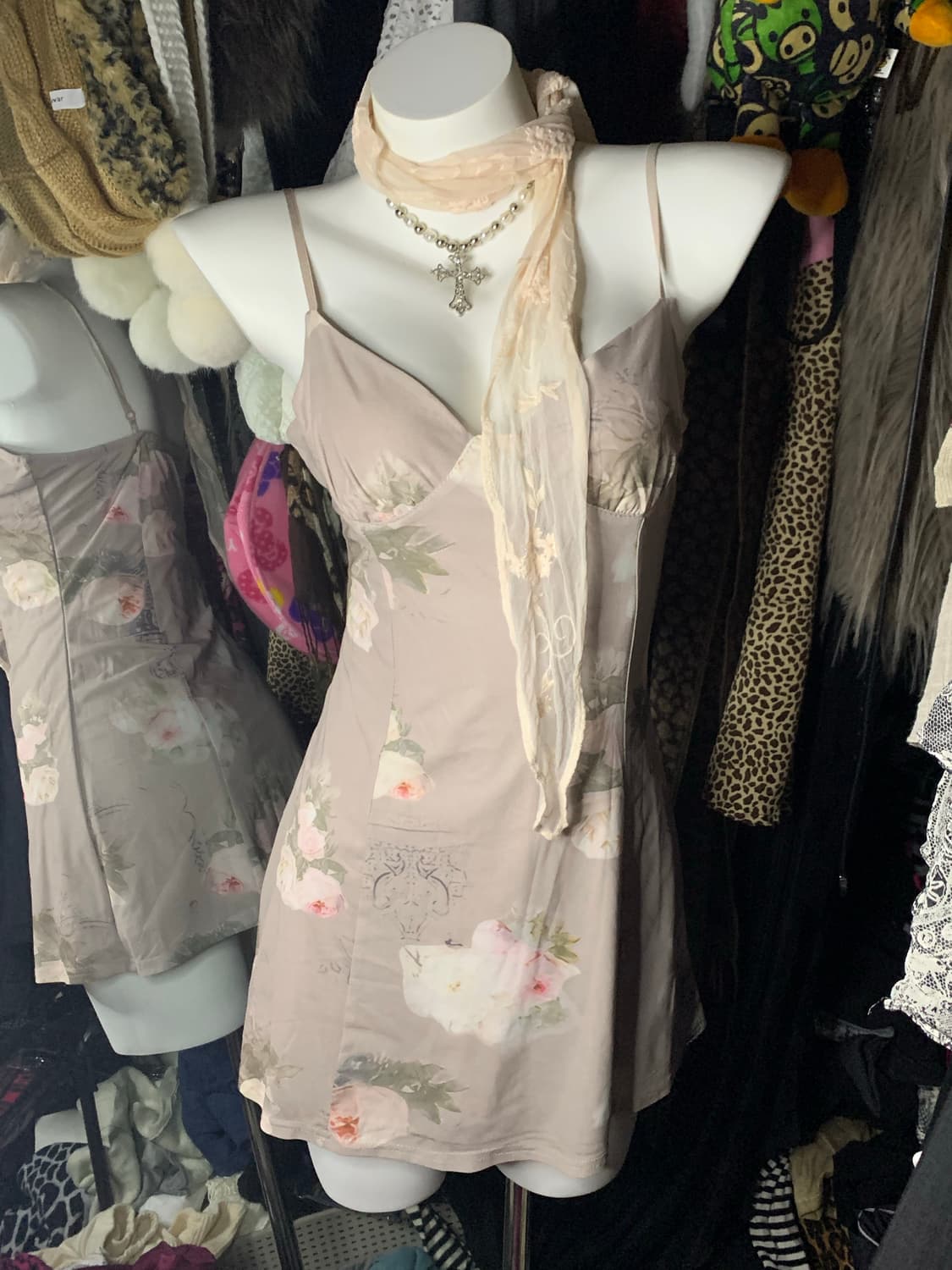 나나 하치st 빈티지  엔틱 플라워 슬립 원피스 상품이미지2