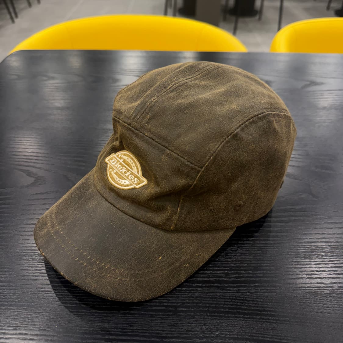 디키즈 레더 가죽 브라운 캠프캡 상품이미지3