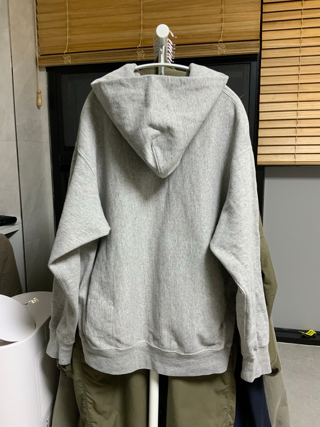 카키스 오리지날 풀 집 후디 헤더그레이 (라지) 상품이미지2