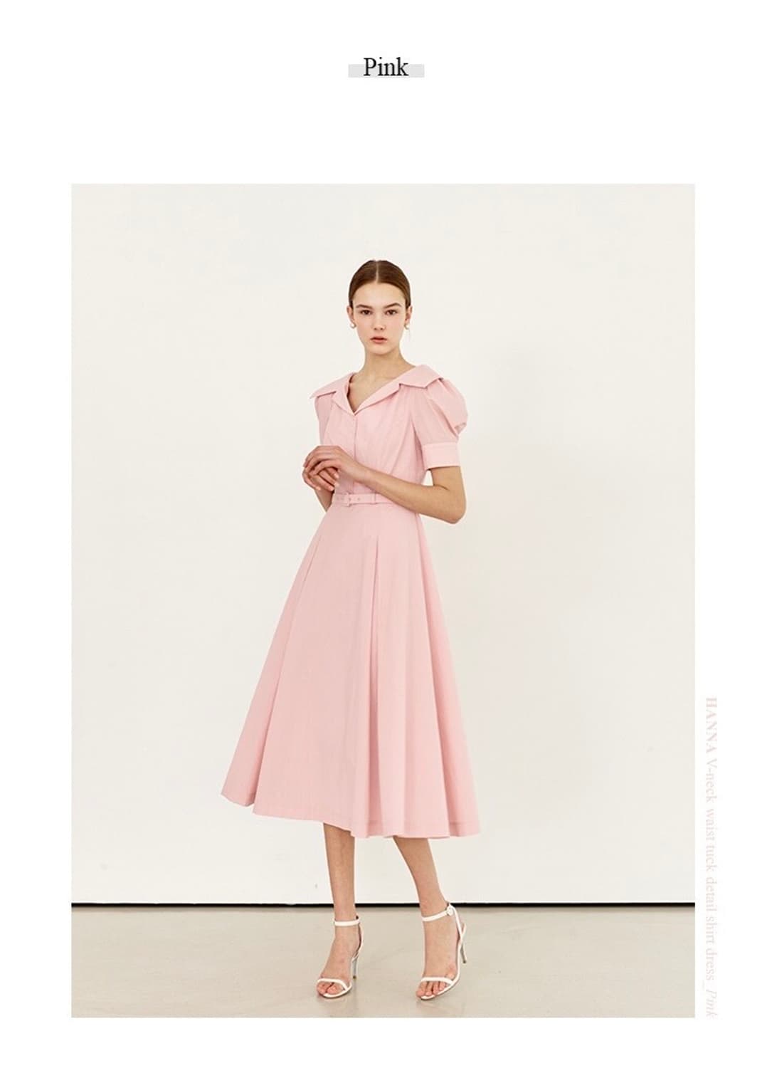브라이드앤유(BAU)  HANNA V-neck shirt dress 상품이미지2