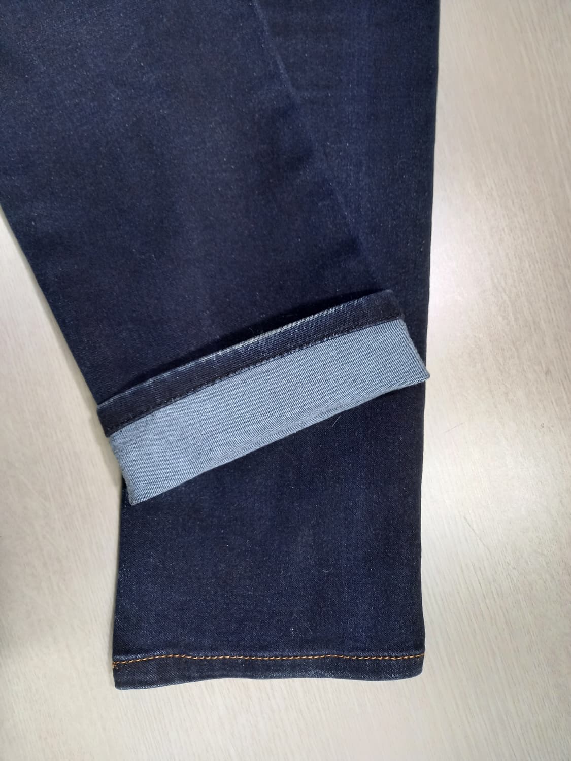 26 GLAMOROUS Kor 두꺼운 스판 슬림일자진 진청 26-608 상품이미지6