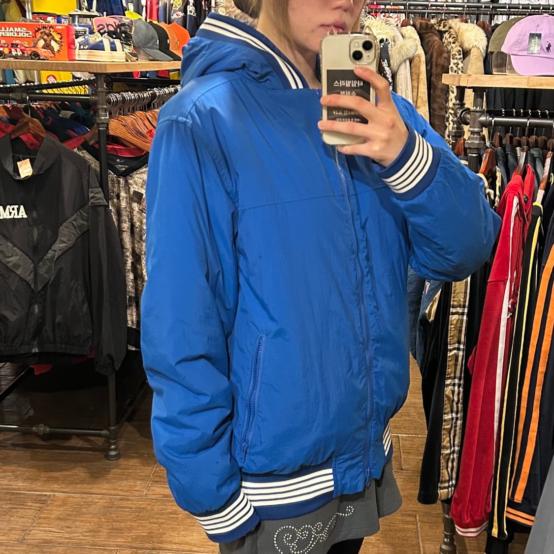 [HI] 스투시 숏패딩 블루  상품이미지3