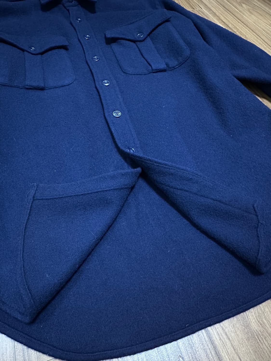 폴로 랄프로렌 헤비 램스울 밀리터리 셔츠 M 상품이미지8