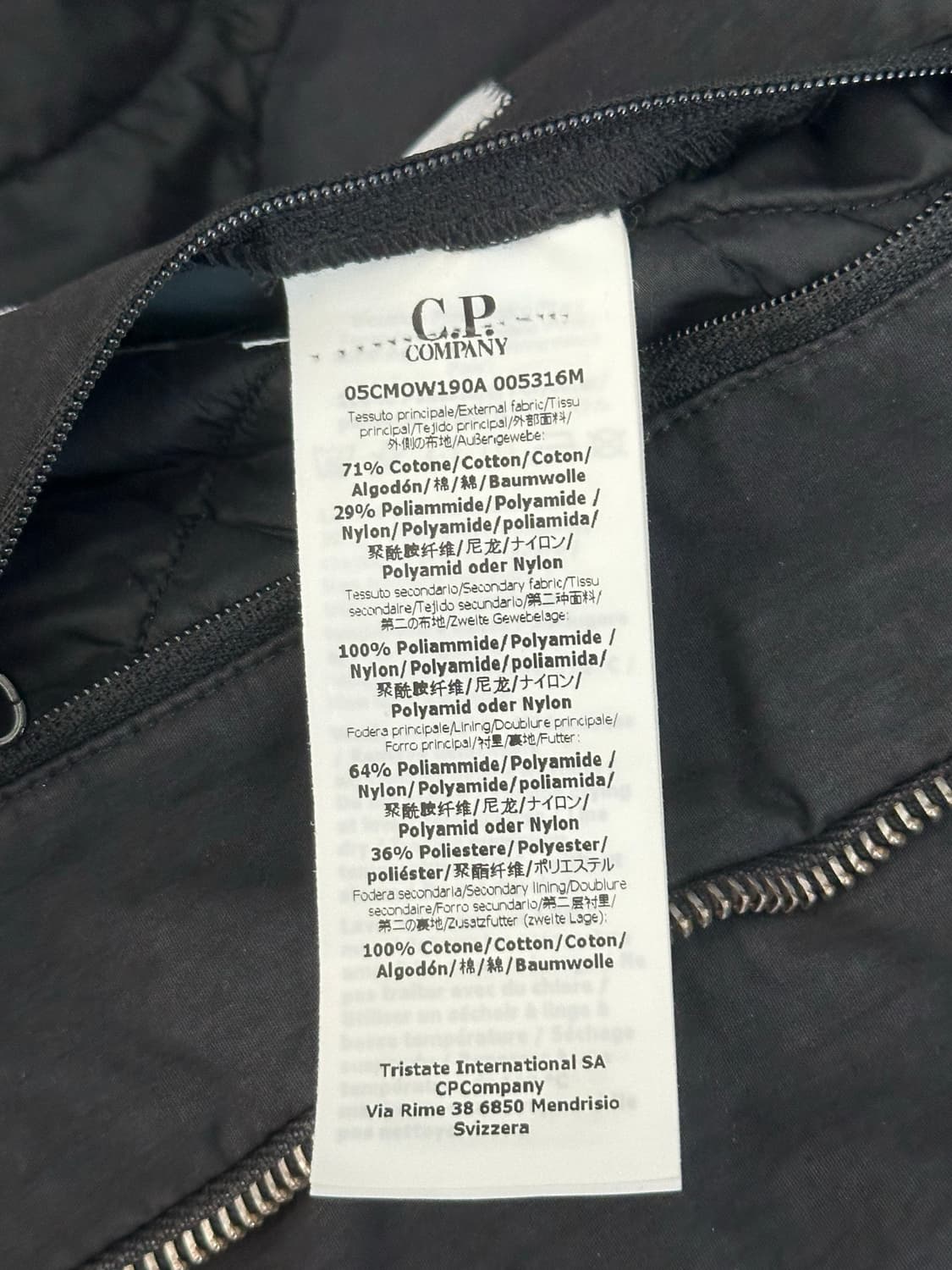 Cp컴퍼니 50fili 비와이 고글자켓 48(100) 블랙 상품이미지3