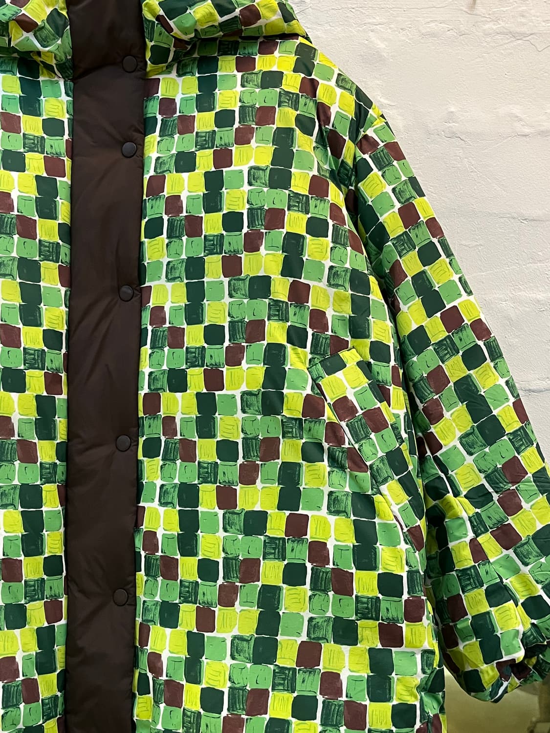 Marni X Uniqlo 오버핏 다운 후디 패딩 L 상품이미지3