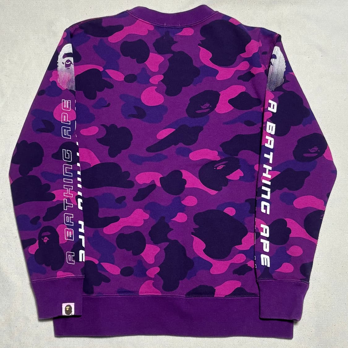 150 베이프 퍼플 카모 맨투맨 상품이미지3