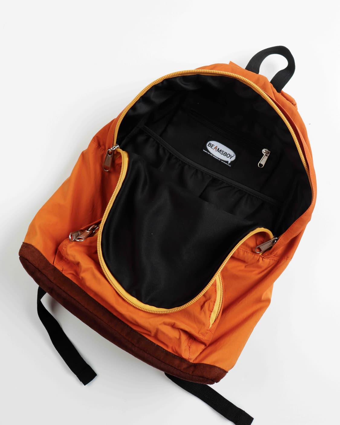 [BEAMS BOY] 컬러블록 나일론 백팩 (Orange) 상품이미지4