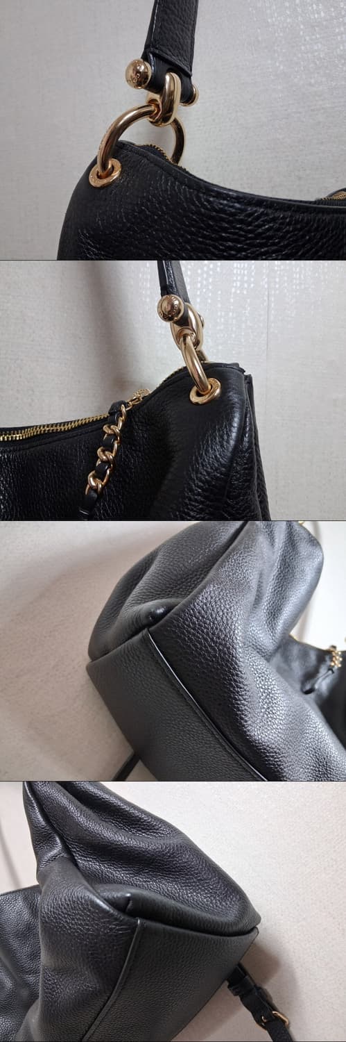 코치 블랙 가죽 숄더 겸 크로스백 최고의컨디션 상품이미지5