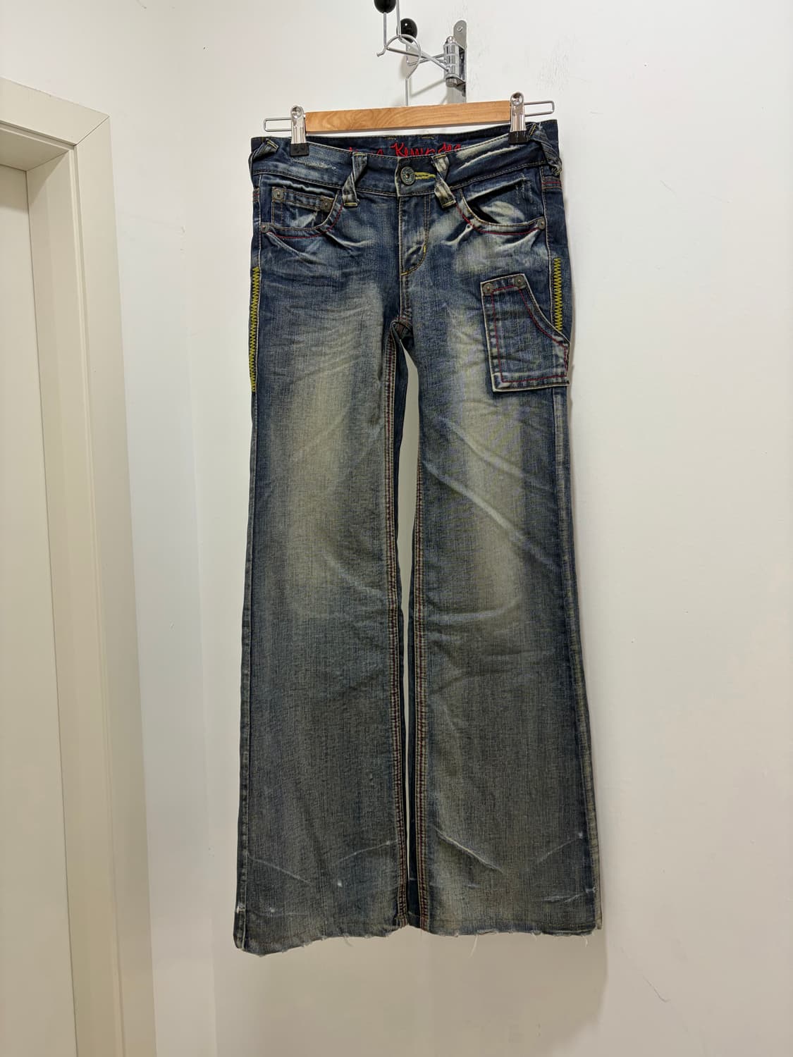 Anna Kerry Jeans 펑크 와이드 부츠컷 데님 팬츠 상품이미지5