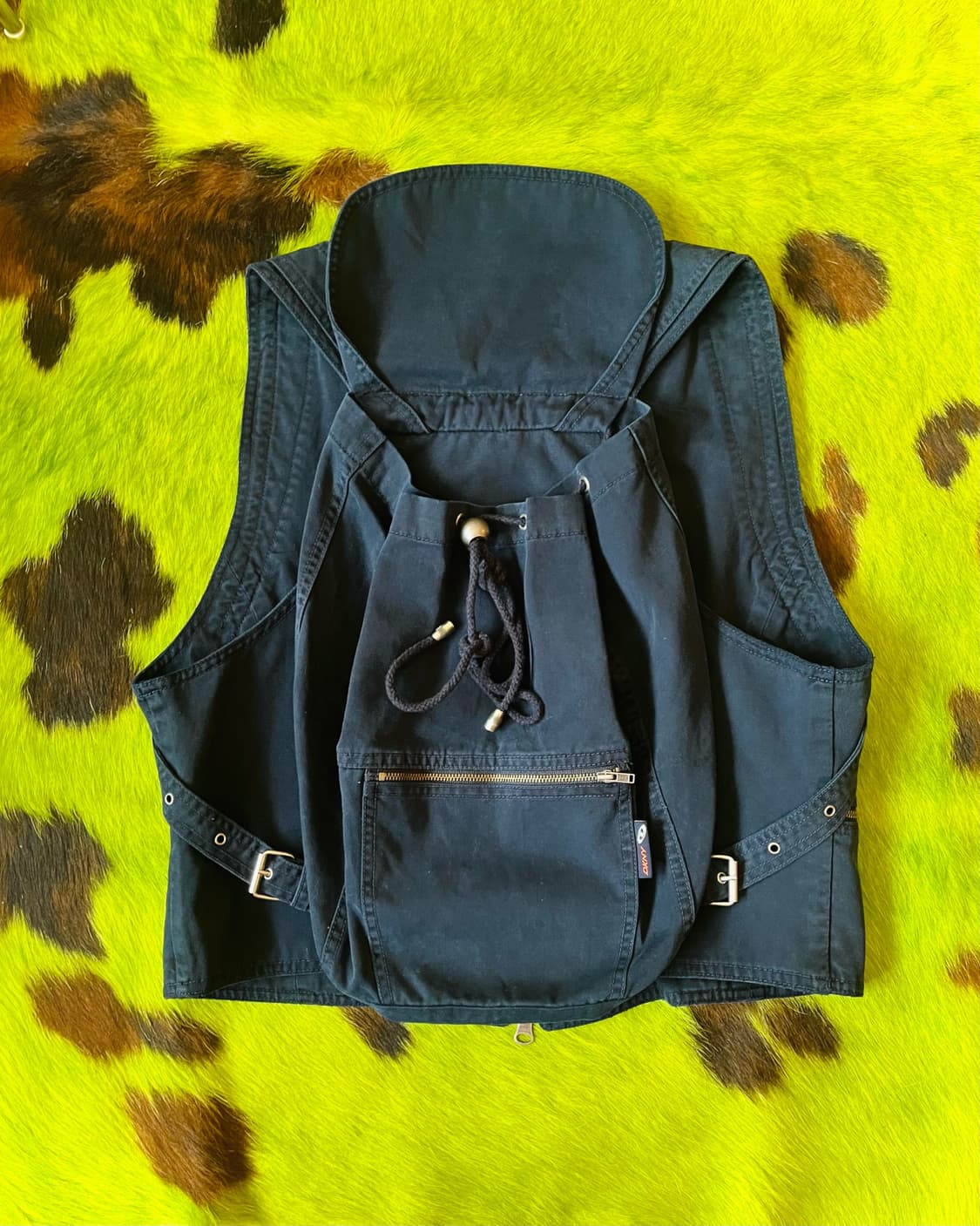 1990s DKNY Archive Cotton Backpack Vest 상품이미지10