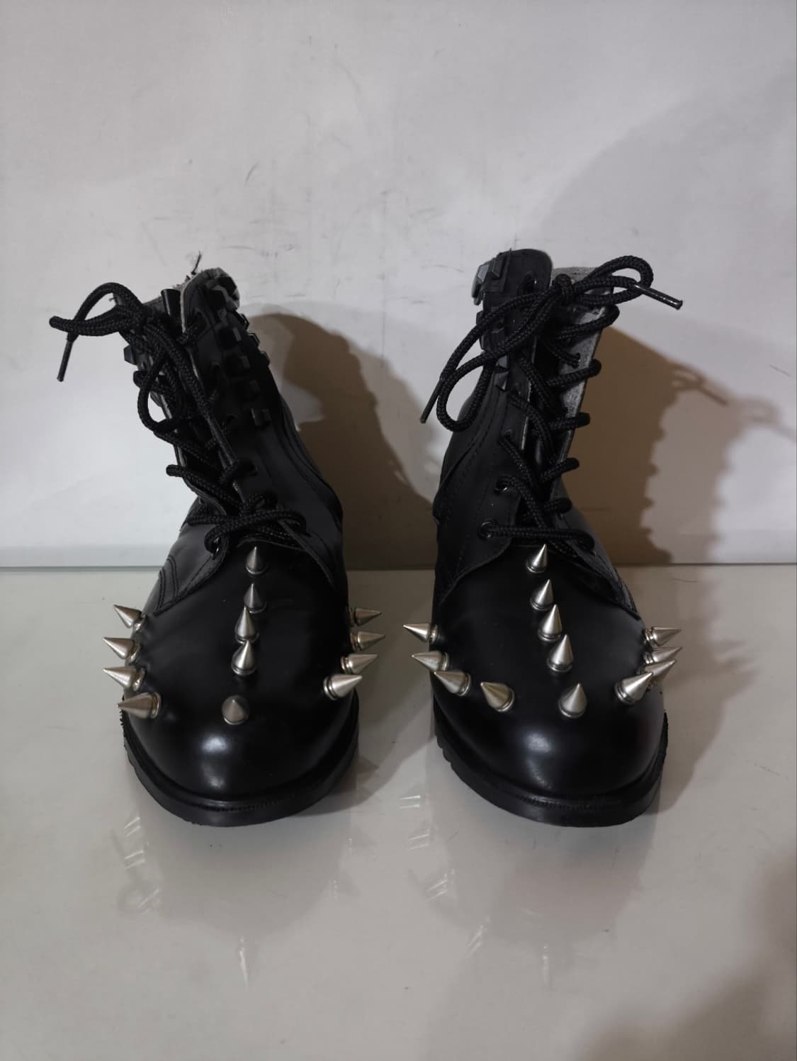 265mm 가죽 스터드 컴뱃부츠 상품이미지3