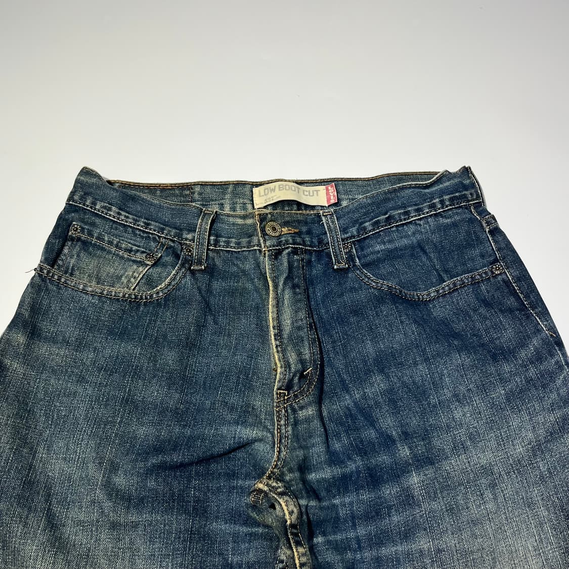 00's 리바이스 527 워싱 데님 팬츠 상품이미지3
