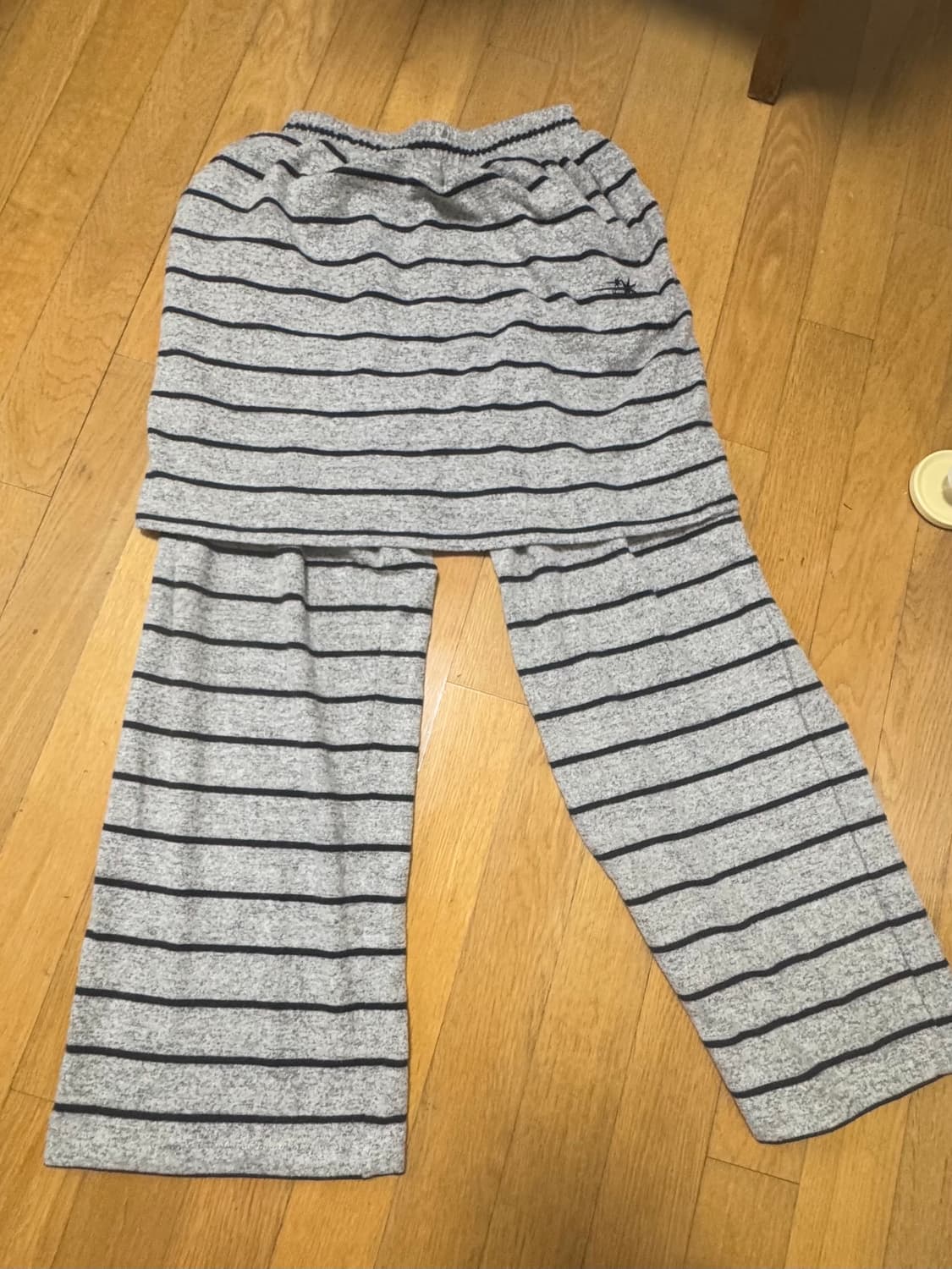 나이트고스트클럽 로고 스웨이트 레이어드 팬츠 상품이미지1