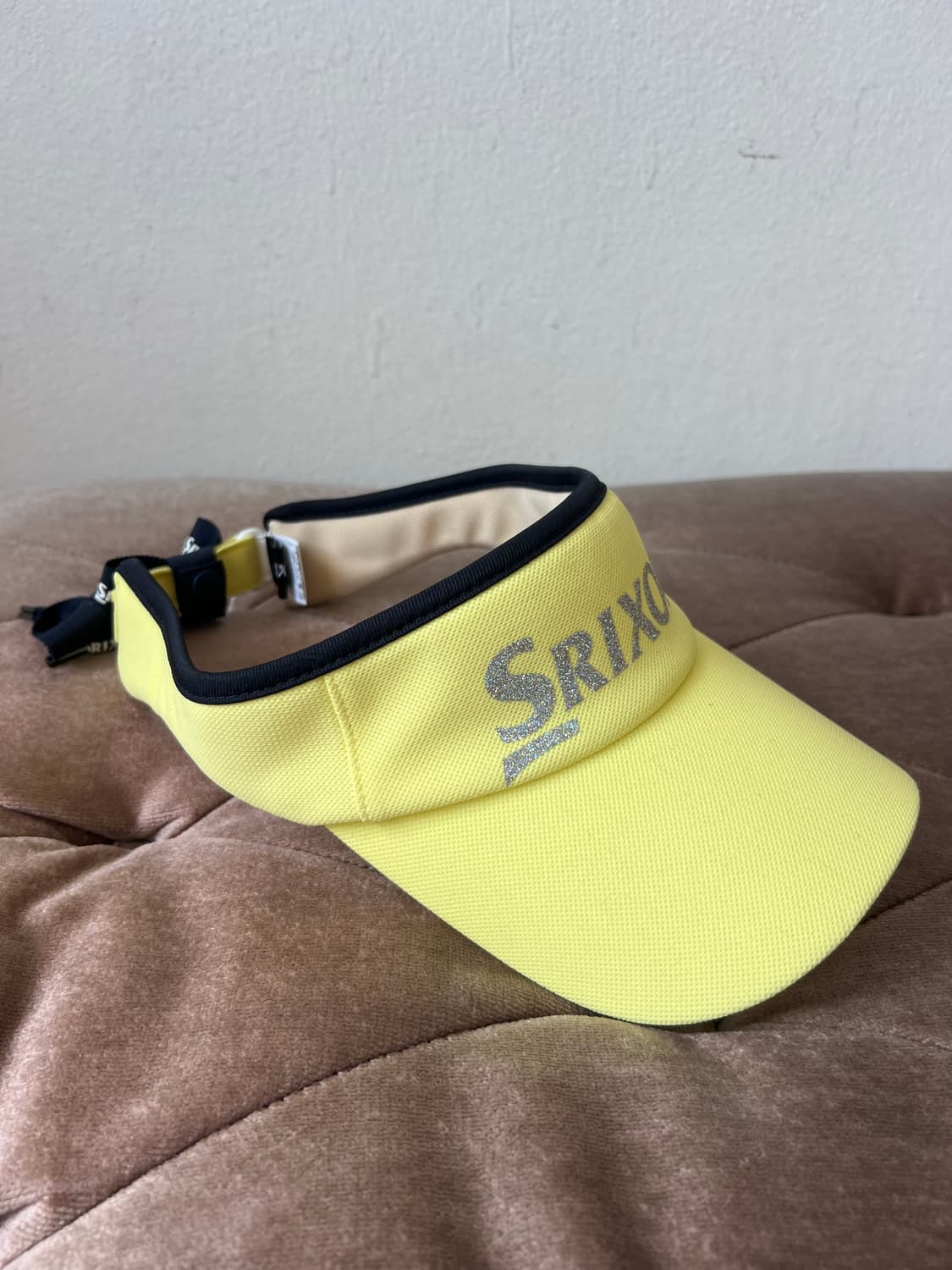 스릭슨 SRIXON 레몬옐로우 리본 로고 선바이져 선캡 골프모자 상품이미지3