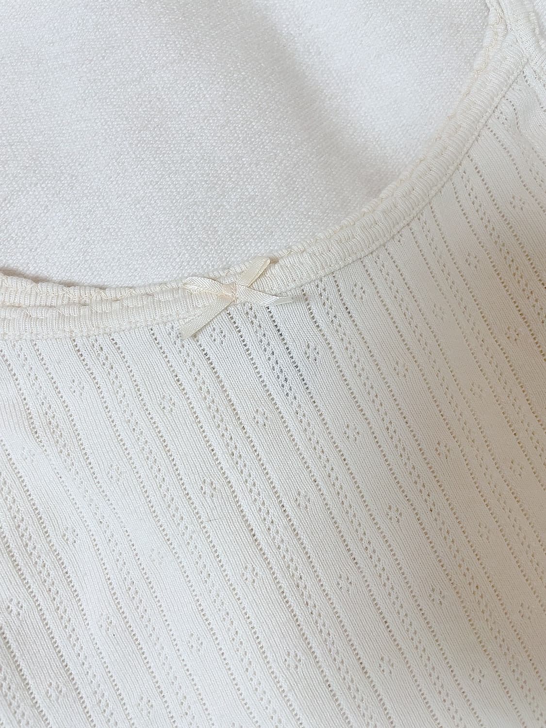 브랜디멜빌 아일렛 포인텔 아이보리 리본 나시 상품이미지4