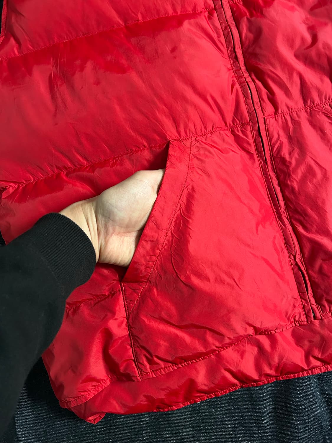 90s 에디바우어 구스다운 패딩베스트 상품이미지6