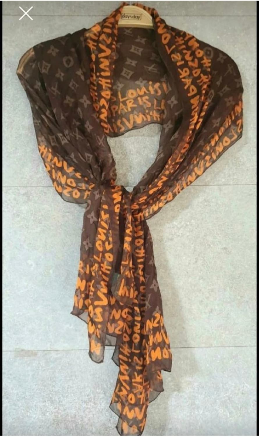 공용 루이비통 실크 롱 스카프 상품이미지2