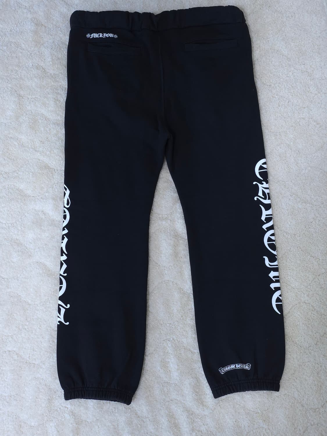 [L] 크롬하츠 홀스슈 퍽유 스웻팬츠 블랙 상품이미지2